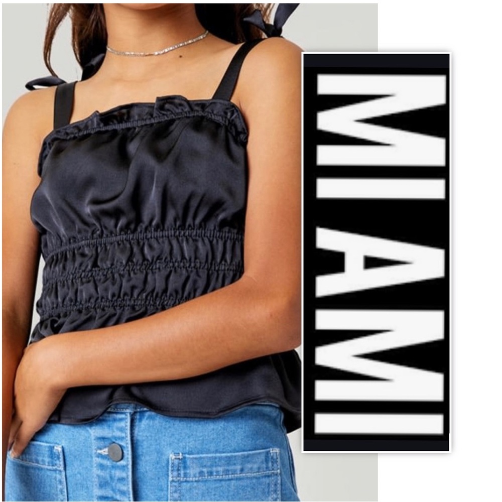 Mi Ami Black Girls Smocked Peplum Top